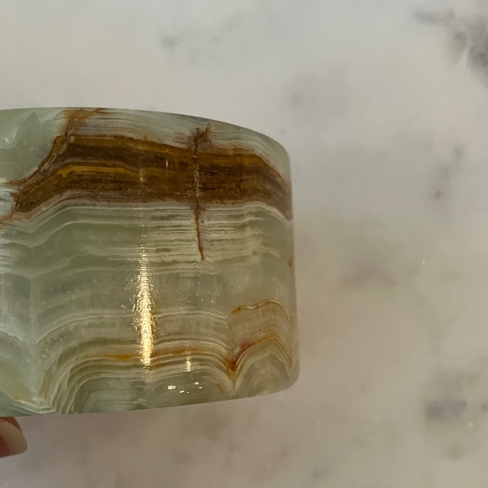 Green Onyx Decorative Trinket Box - Picture 7 of 11